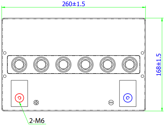 Dimensions de la batterie DGY12-60EV (2)