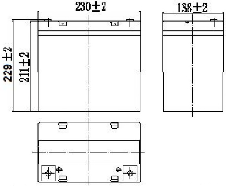 Dimensions Batterie ACEDIS GLH12-60