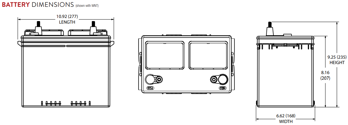 Dimensions TROJAN 24TMX