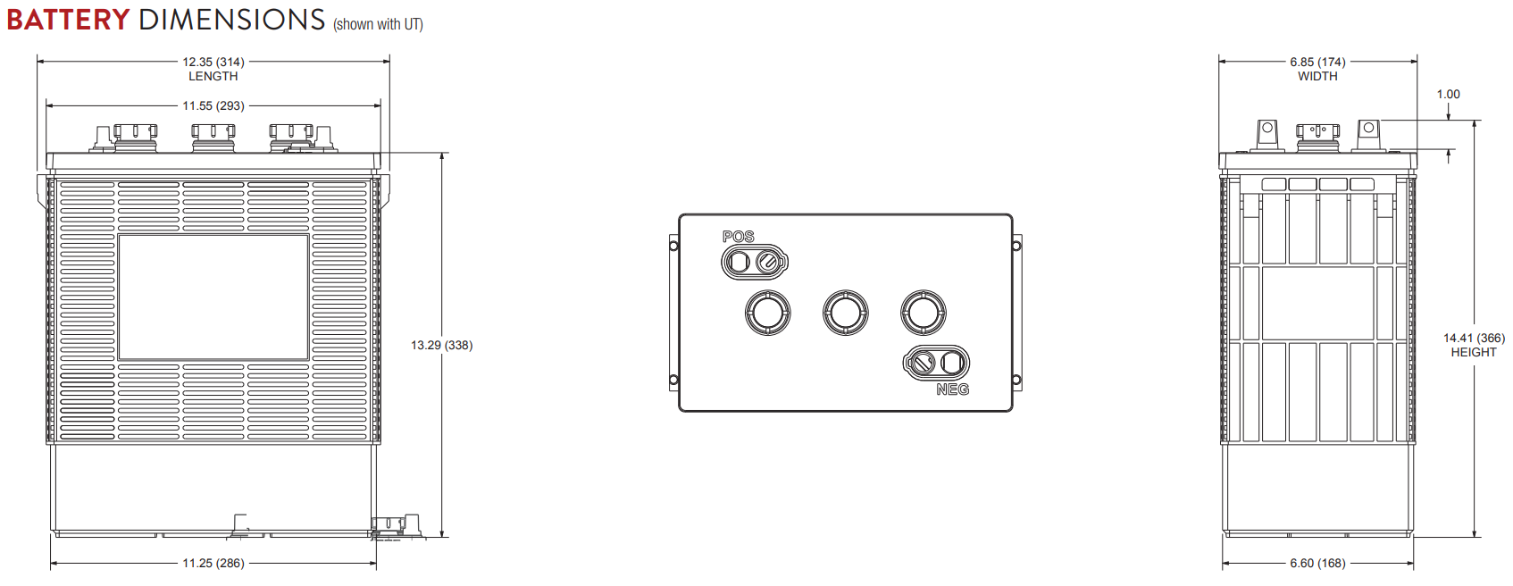 Dimensions TROJAN J305E-AC