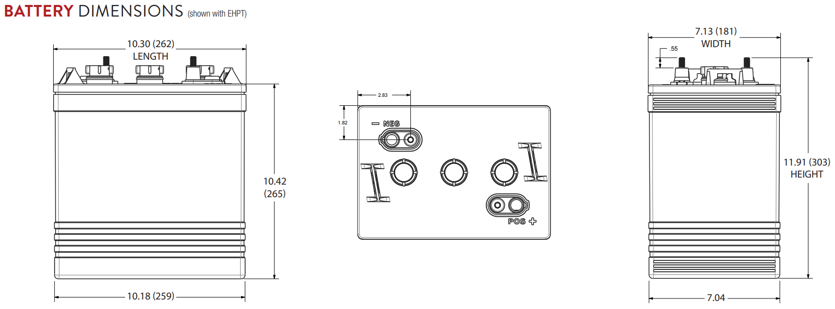 Dimensions TROJAN T-145