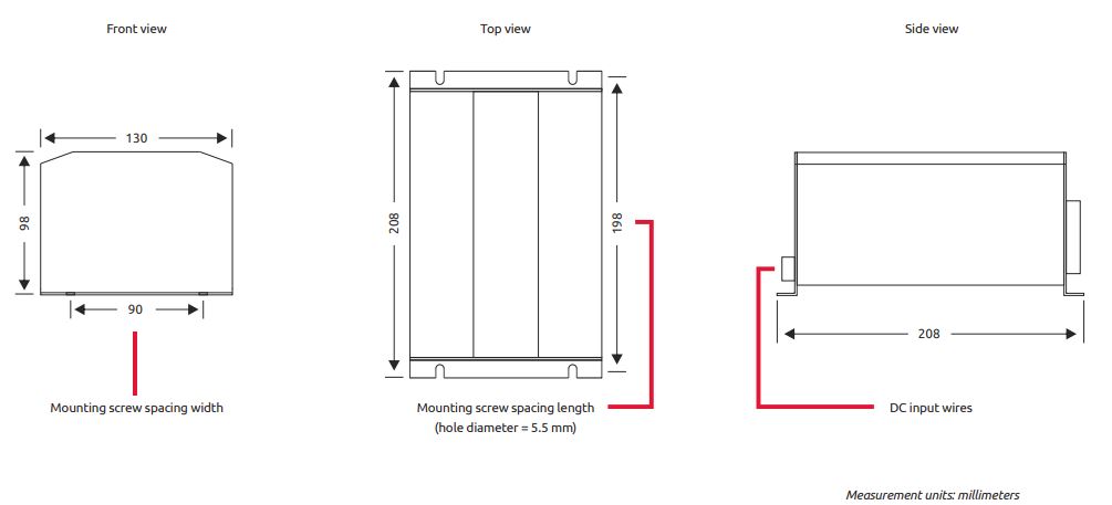Dimensions PS450-48