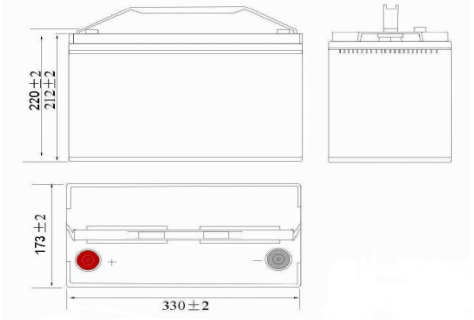 Dimensions Batterie ACEDIS ST 1100