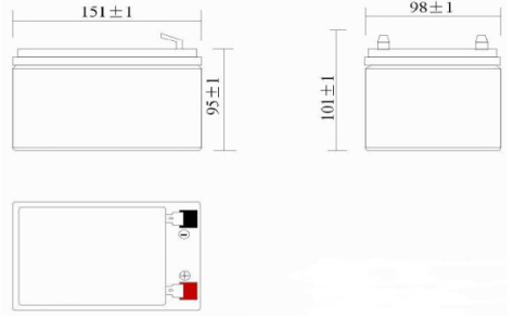 dimensions batterie ACEDIS ST 120