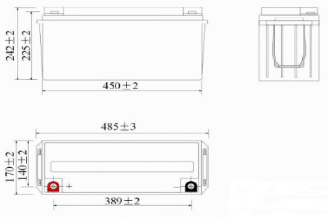 Dimensions Batterie ACEDIS ST 1600