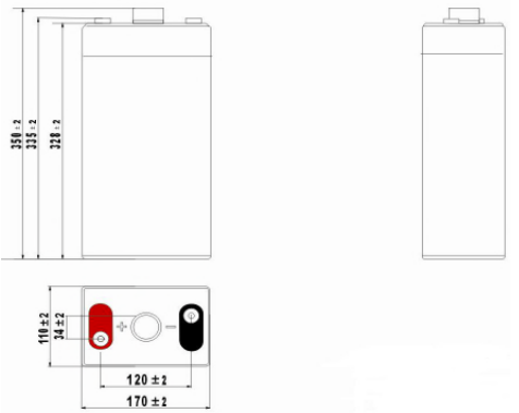 Dimensions Batterie ACEDIS ST 2500