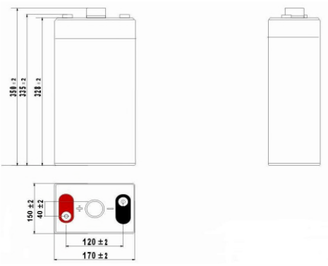 Dimensions Batterie ACEDIS ST 3000