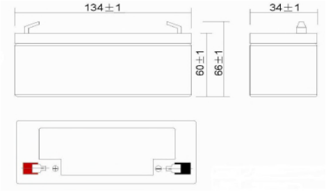 Dimensions batterie Acedis ST 30S