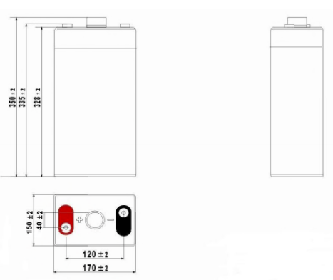 Dimensions batterie Acedis ST 3600