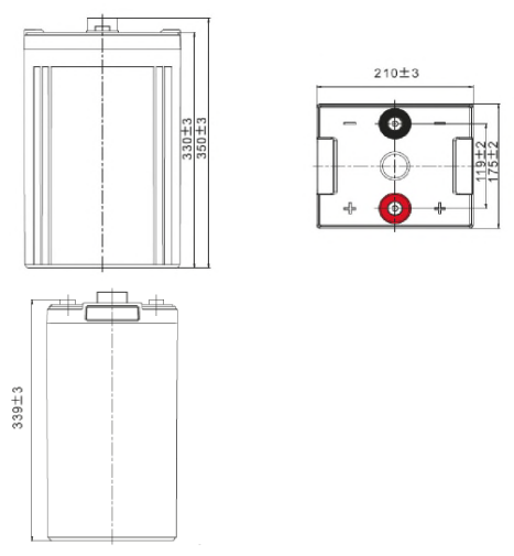 Dimensions Batterie ACEDIS ST 4500