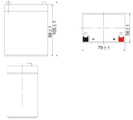 dimensions Batterie ACEDIS STD 2.9