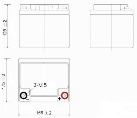 Dimensions Batterie ACEDIS STD26