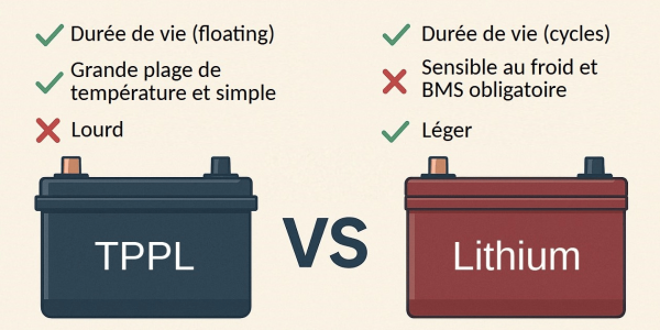 Batteries plomb pur TPPL : une alternative sérieuse au lithium dans les environnements difficiles