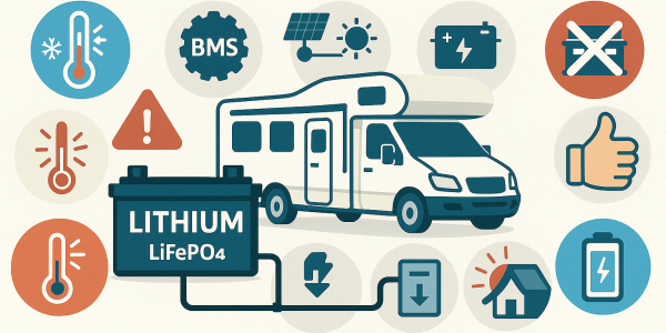 Passer à une batterie Lithium en camping-car : 12 choses à savoir avant de se lancer